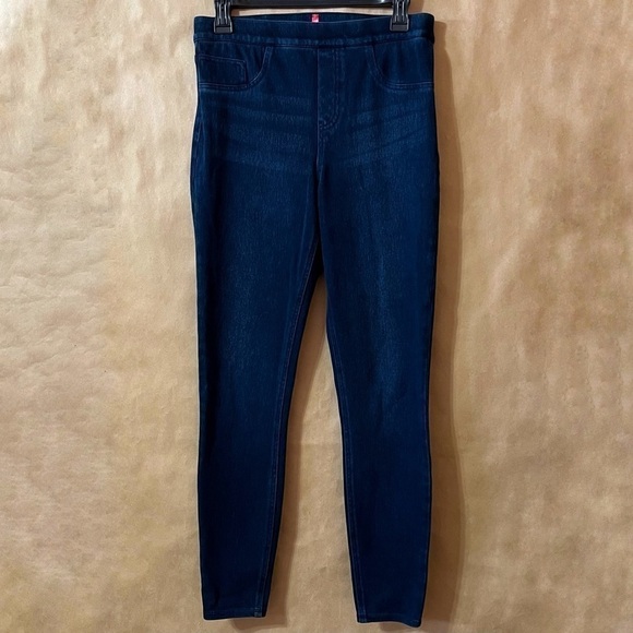 SPANX Pants - Spanx | Jean-ish Ankle Leggings Denim Jeggings High Rise Pull-On Shaping Size M